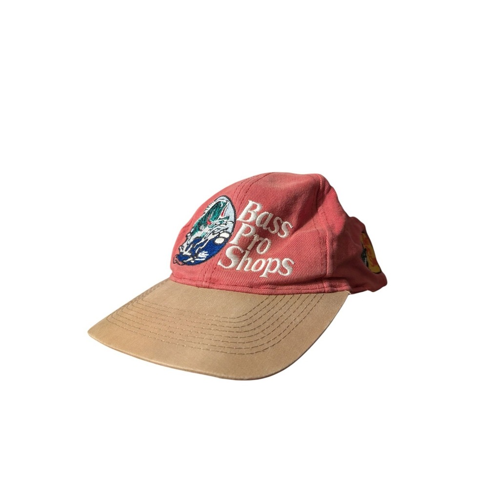 Vintage Bass Pro Shops Snapback‎ Hat Cap Side Logo